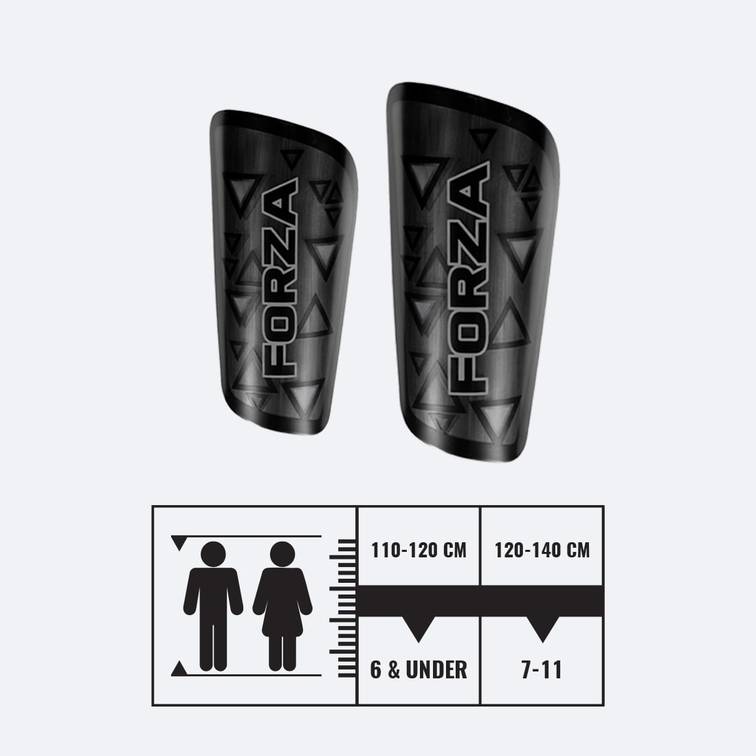 Kids' Pro Black-Out Shin Guards With Sleeves Kids' Pro Black-Out Shin Guards With Sleeves