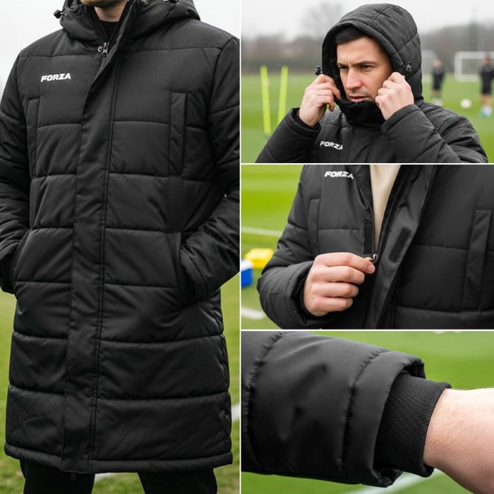 FORZA Longline Padded Coat | Puffer Jacket | Net World Sports