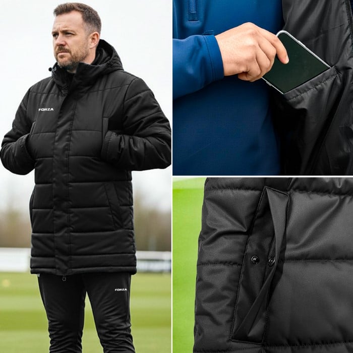FORZA Longline Padded Coat | Puffer Jacket | Net World Sports