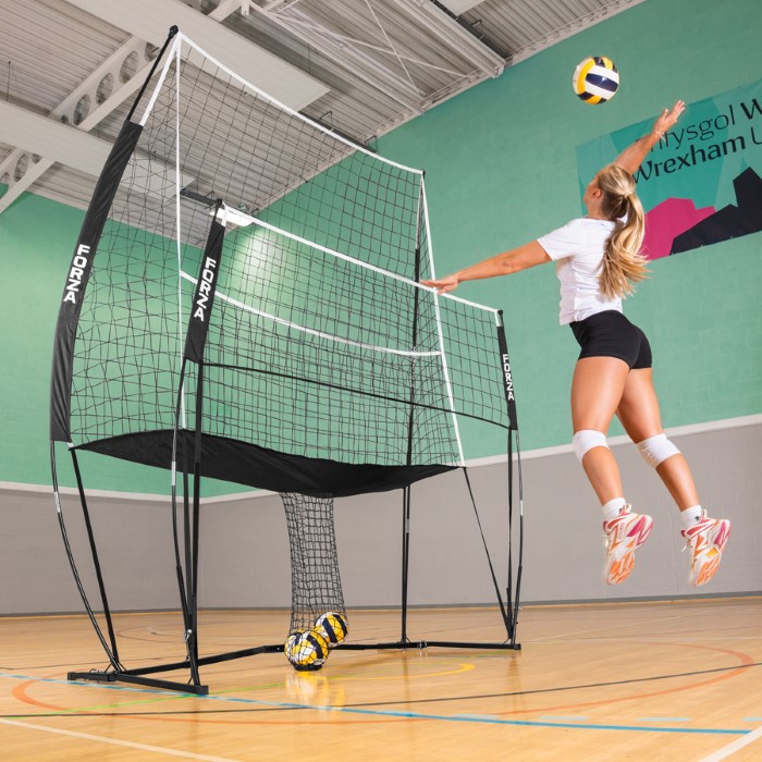 Adjustable Height Volleyball Practice Net Station