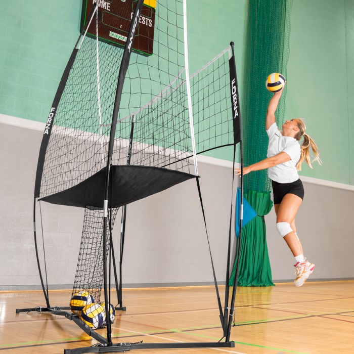 Adjustable Height Pop Up Volleyball Practice Net Station