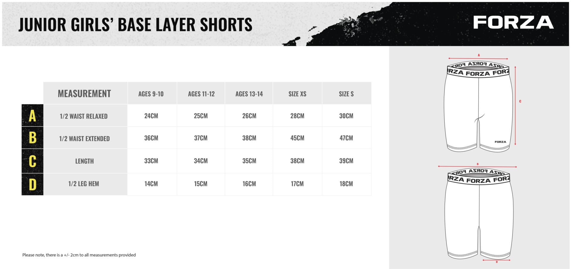 Junior Girls Base Layer Shorts Junior Girls Base Layer Shorts