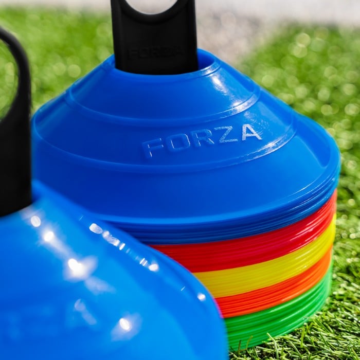 FORZA Snelheids- En Behendigheidshindernissen – Set Van 6, Kies Uit 15, 23 Of 30 Cm, Fluogeel En Onbreekbaar
