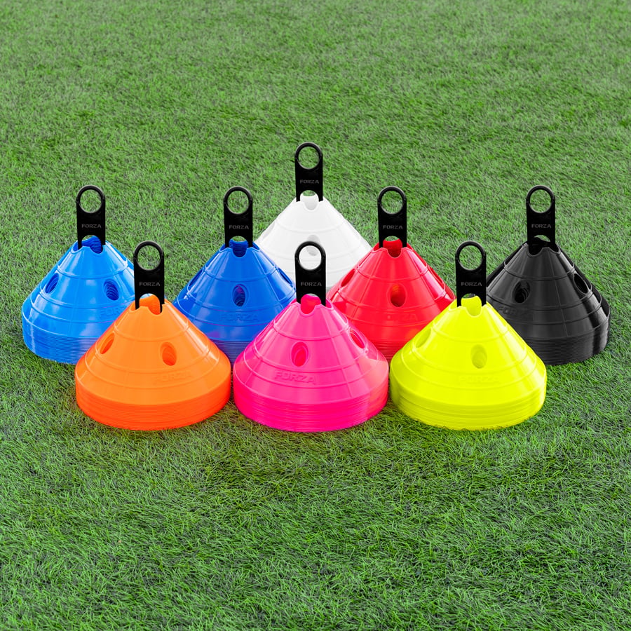 White FORZA Soccer Superdome Training Marker Cones | Net World Sports