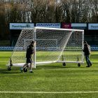 18.5 x 6.5 FORZA Alu110 Freestanding Soccer Goal - Pair 360° Wheels Weights