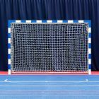 Pair Of Blue And White Portable Handball Goal