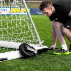24 x 8 FORZA Alu110 Freestanding Stadium Box Football Goal - 360° Wheels Weights