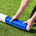 5m x 2m alu110 freestanding stadium box football goals with plastic internal weights