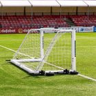 12 x 4 FORZA Alu110 Freestanding Football Goal - Pair 360° Wheels