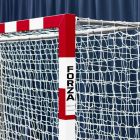 Pair Of 3m x 2m FORZA Alu80 Futsal Goals (Foldaway) - Red & White