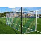 Blue & White Striped Soccer Nets