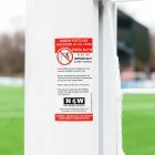 24 x 8 FORZA Alu110 Freestanding Stadium Box Football Goal - 360° Wheels Weights