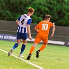 Orange mens customised football shirt