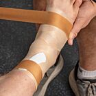 Zinc oxide rayon tape to immobile joints