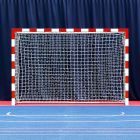Pair Of 3m x 2m FORZA Alu80 Futsal Goals (Foldaway) - Red & White