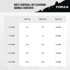 Kids' Football Kits Size Chart