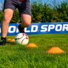 Football Marker Cones with Carry Stand Included for Sale