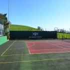 Green Badminton Privacy Screens - 12m x 2m [With Logo]