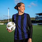 FORZA Women’s Striped Long Sleeve Football Shirts - blue & black