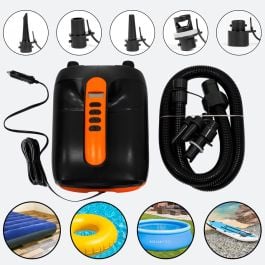 FORZA 12V Electric Pump for Water Sports Inflatables [Car-Powered]