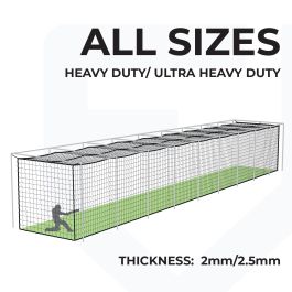 FORTRESS Drop In Cricket Nets - All Sizes [Heavy Duty/Ultra Heavy Duty]