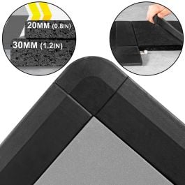 METIS Rubber Gym Mat Edging [Side & Corner Edges] - 20mm/30mm