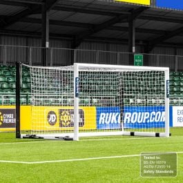 3,7 m x 1,8 m FORZA Alu110 But de Football de Stade Autoporteur en Boîte
