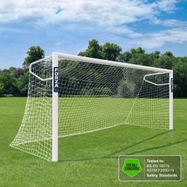 12 x 6 FORZA Alu110 Socketed Football Goal