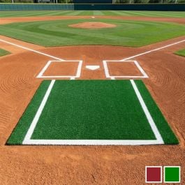 FORZA Baseball/Softball Catcher’s Extension Mat [6ft x 6ft] - 2 Colors