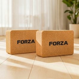 FORZA Cork Yoga Block [Pack of 2]