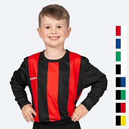 FORZA Kids'/Junior Striped Long Sleeve Football Shirts [Ages 5-14]