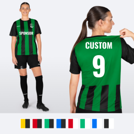 Custom FORZA Women's Striped Soccer Kits [Jerseys/Shorts/Socks]