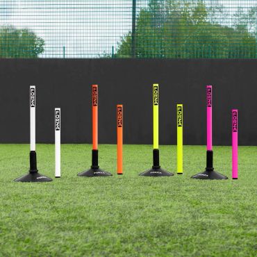 1.5ft mini slalom poles with and without bases