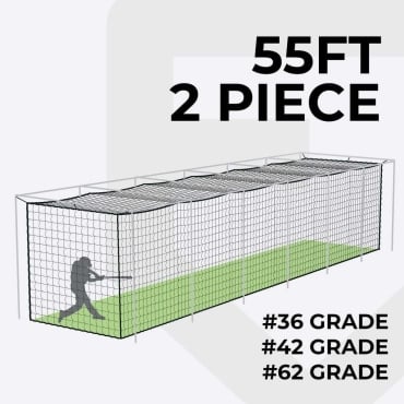 FORTRESS 55ft (16.8m) Batting Cages [2 piece cage]
