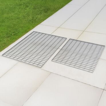 Premium Galvanised Steel Foot Grates - 2 sizes