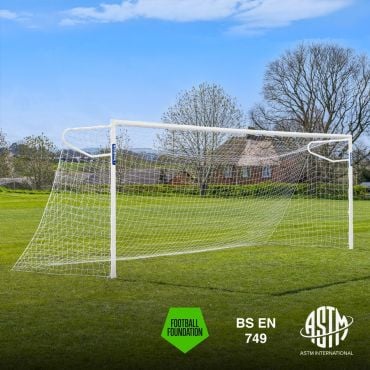 24 x 8 FORZA Steel76 Socketed Football Goal 