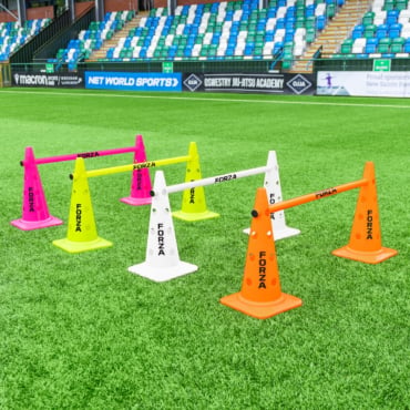 FORZA 20in Traffic Cones with holes with optional hurdles