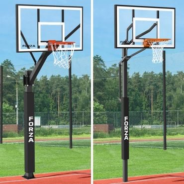 FORZA Tempered Glass Inground Basketball System [Fixed & Adjusting Height]