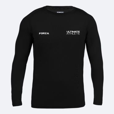 Ultimate Athlete Men's Black Base Layer Tops