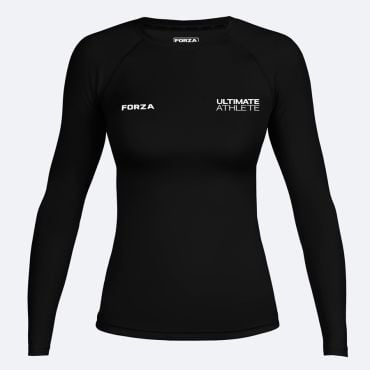 Ultimate Athlete Women's Black Base Layer Tops