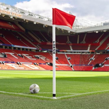 UEFA 50mm Pro Corner Pole & Flag with Ground Sleeve (Set of 4)
