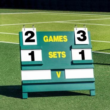 Professional Freestanding Wooden Tennis Scoreboard | Net World Sports