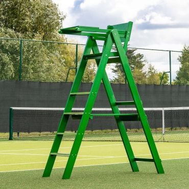 Professional Wooden Tennis Umpires Chair | Anti-Slip Steps | Pivot Tray Included | Net World Sports