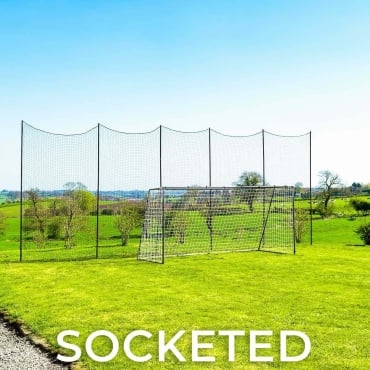 Socketed STOP THAT BALL&trade; - Ball Stop Net & Posts [4m High]