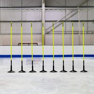 5ft or 6ft Spring Loaded Ice Hockey Slalom Poles
