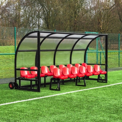 FORZA Alu60 Team Shelter & Bench [Red - 10 Seats]