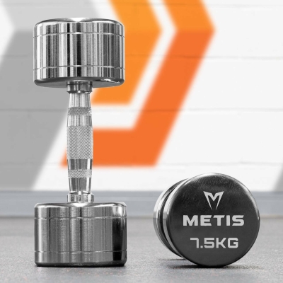 METIS Commercial Chrome Dumbbells [7.5kg] 