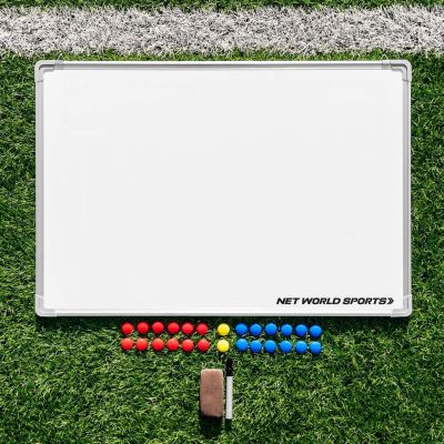 FORZA Double-Sided Plain Coaching Whiteboard [35in x 24in]