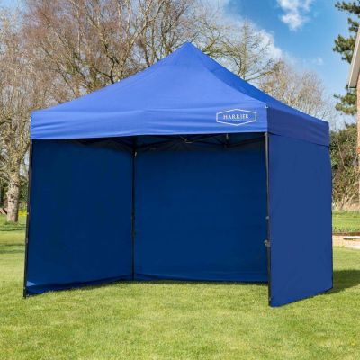 	Harrier Deluxe Cenador Emergente [3m x 3m - Azul] + 3x laterales liso + puerta 