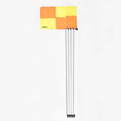 Basic Football Corner Pole & Flags (Set of 4)